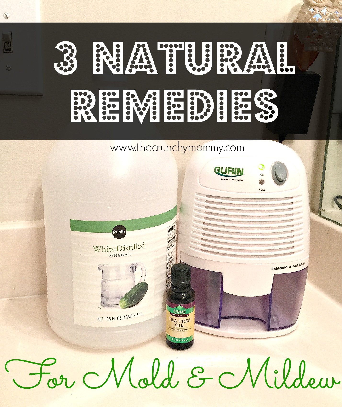 3 Natural Remedies for Bathroom Mold & Mildew #dehumidifier