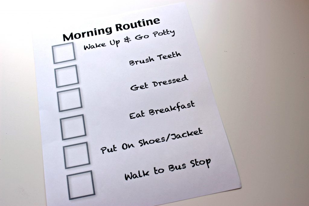 The first day of school is around the corner and mornings can be tough when you've gotten off schedule. Create an easy morning routine now!