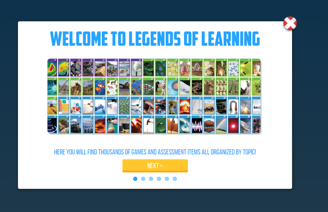 Interactive Science Game for the Classroom: Legends of Learning