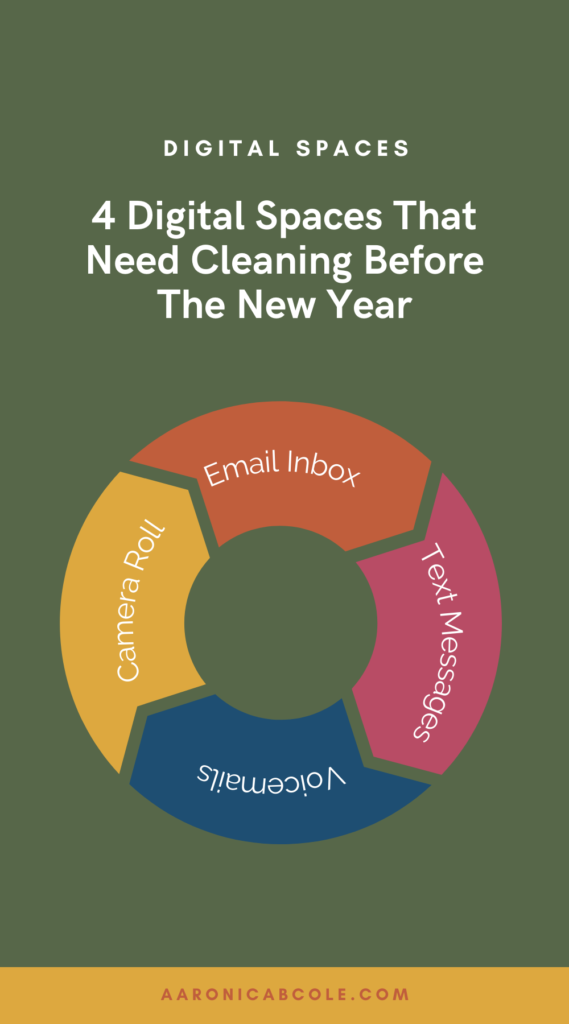 New Year, New Me? Nah, not quite but I'm definitely doing a digital clean-up of these things prior to the new year.